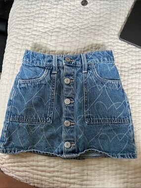 Old navy girls denim skirt size 6-7